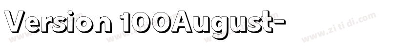 Version 100August字体转换